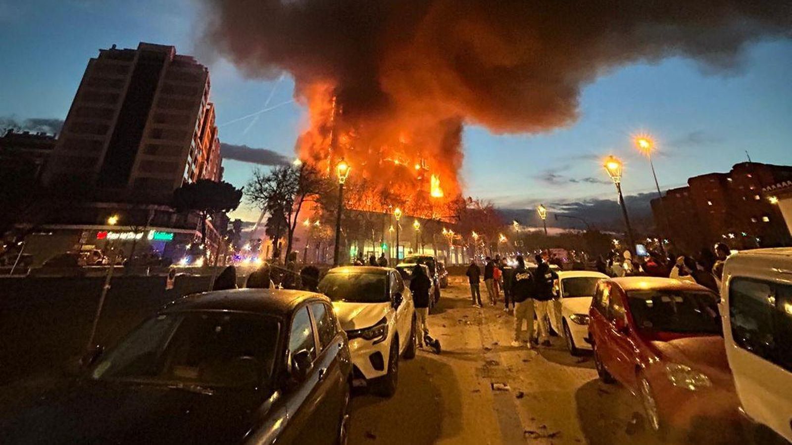 Incendi Campanar a Valencia