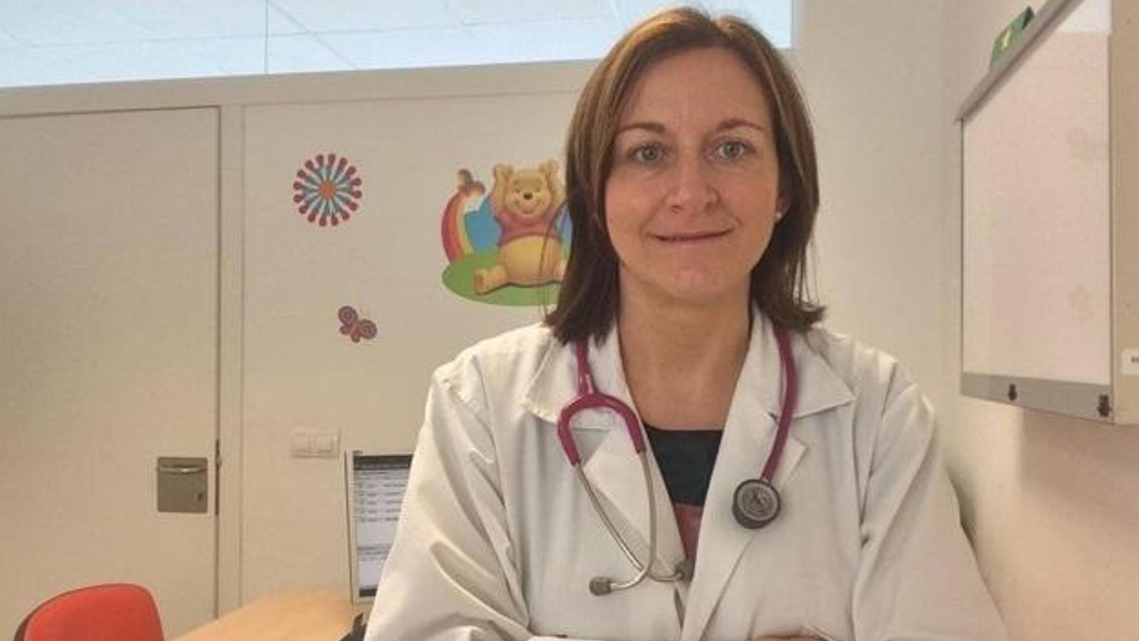 Eva Suárez, en el centre de salut