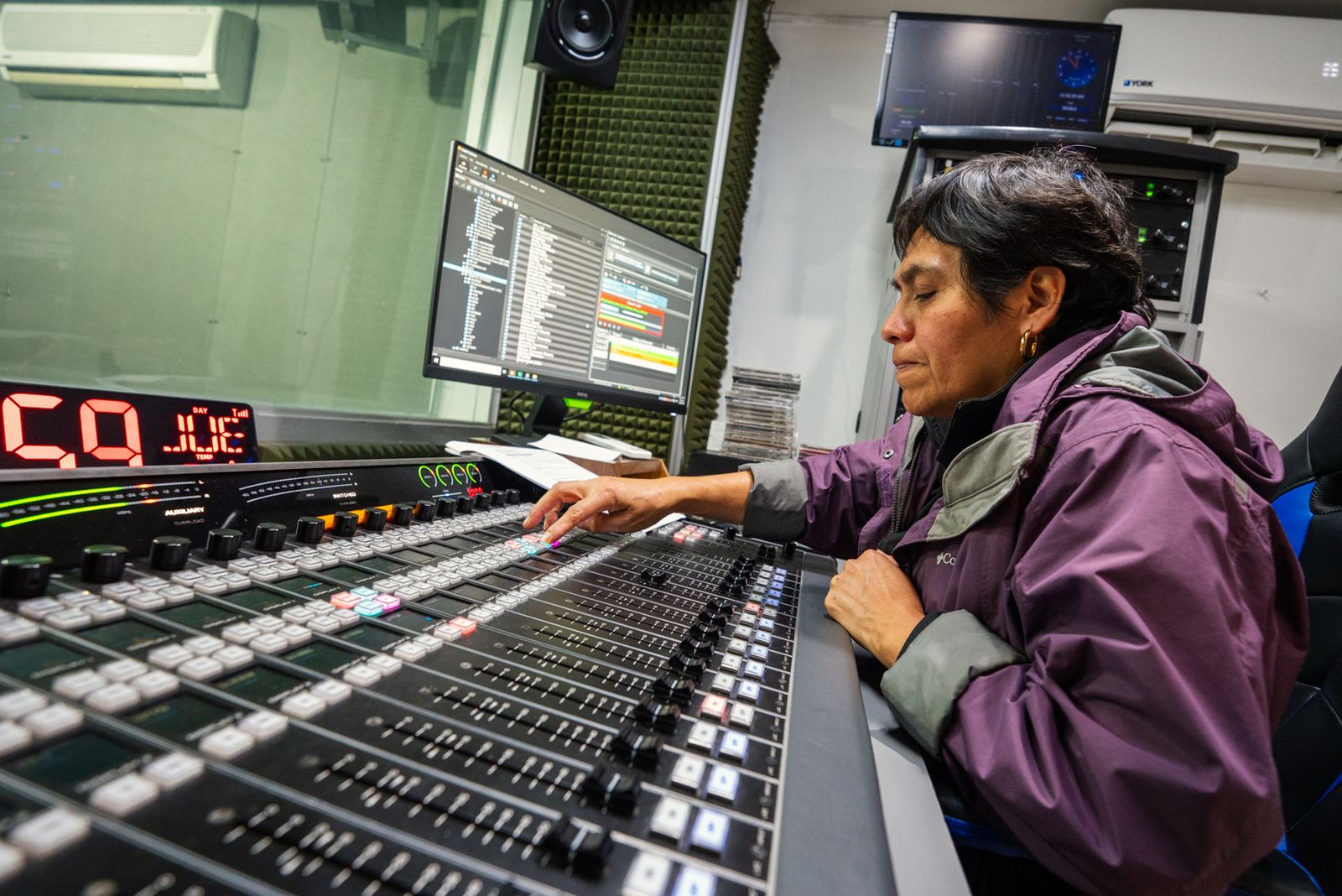 Control de realització d’àudio en Radio UNAM