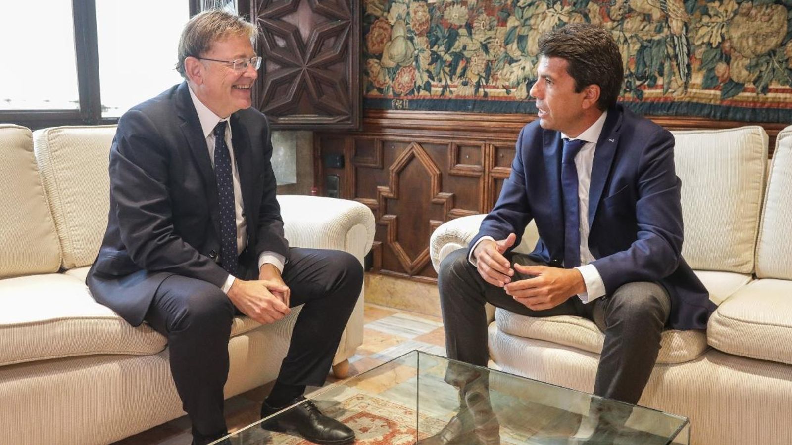 Puig i Mazón es reuneixen aquest dimarts al Palau de la Generalitat