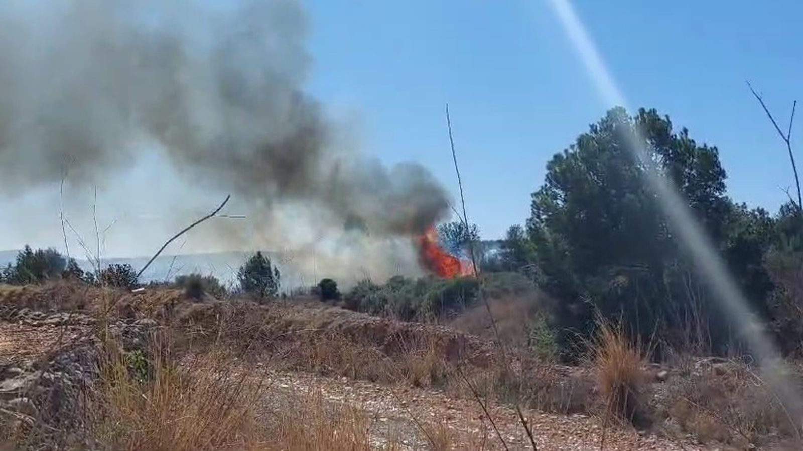 Incendi al terme de Real