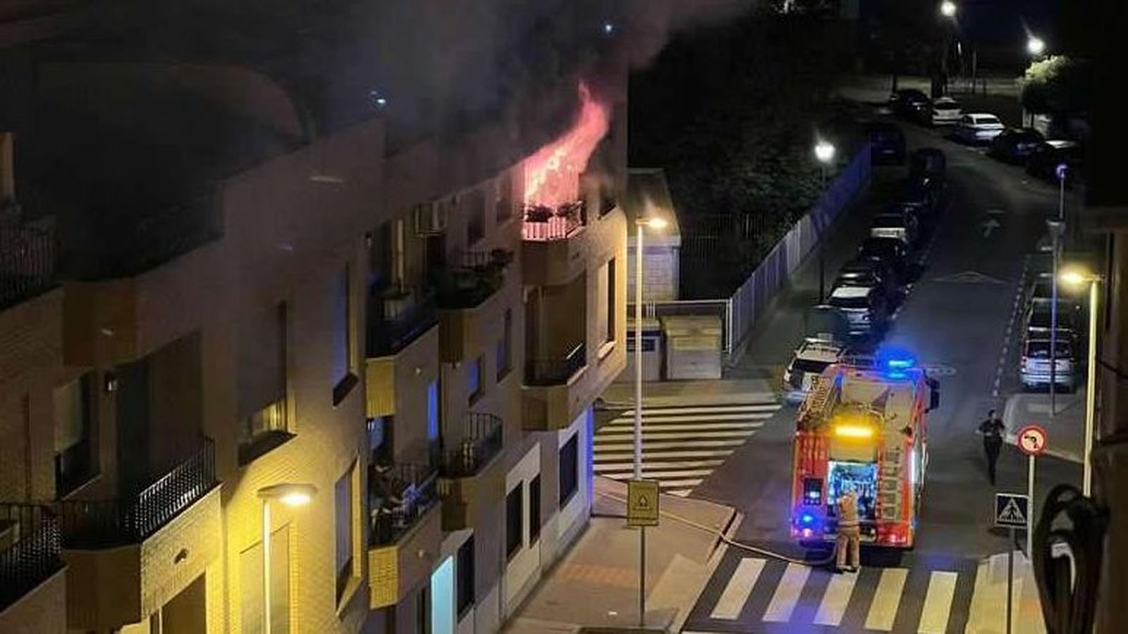 Imatge de l'incendi a Llíria