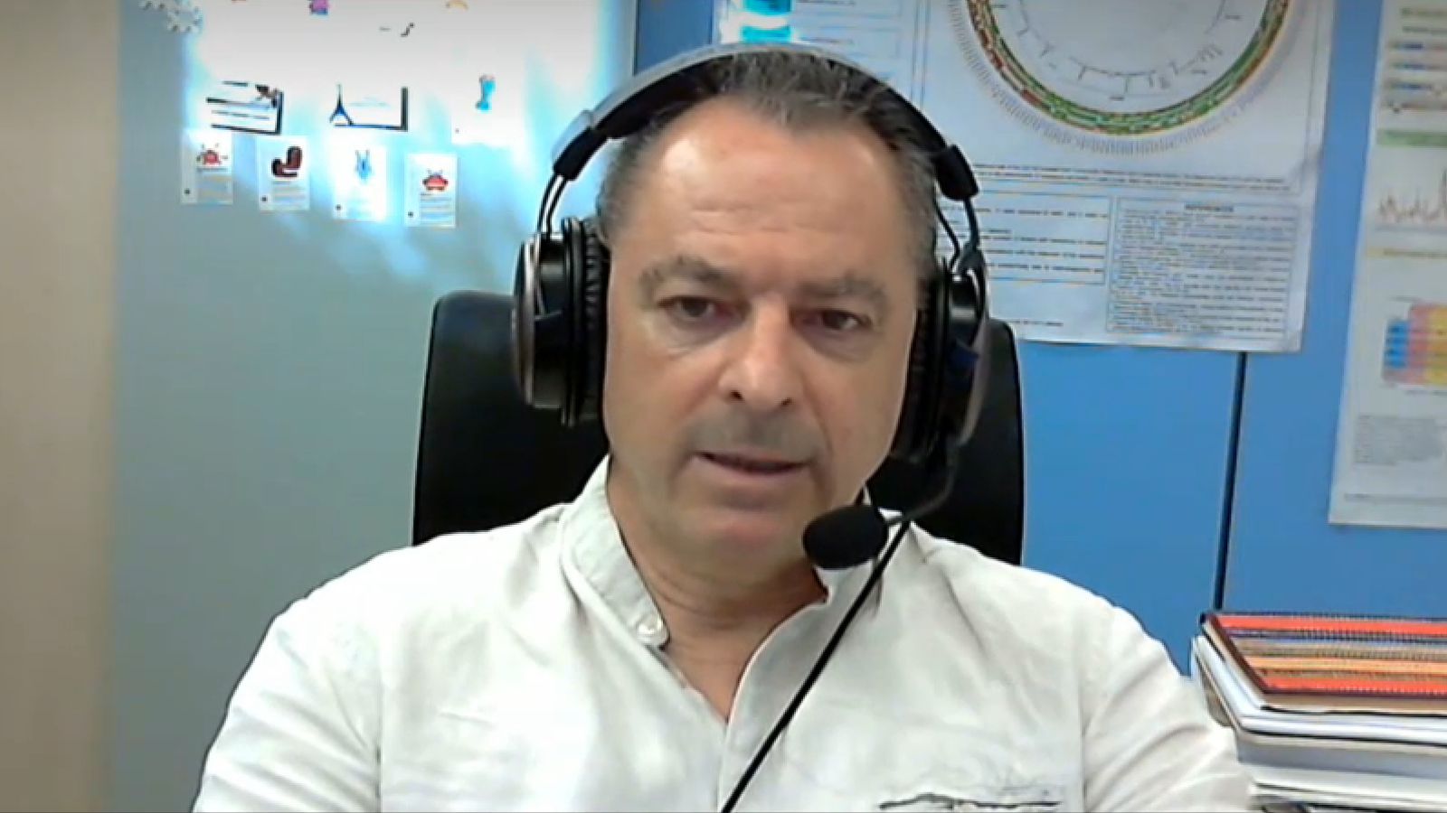 L'investigador de Fisabio, Fernando González Candelas, durant la seua intervenció en 'Les Notícies del Matí'