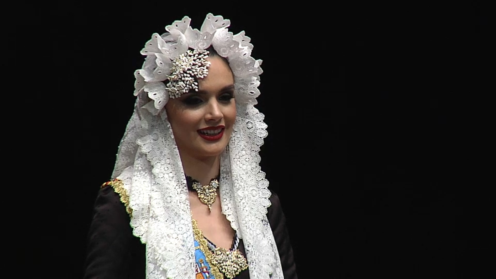 Belén Mora Rosado, durant la proclamació com a bellesa del foc 2023