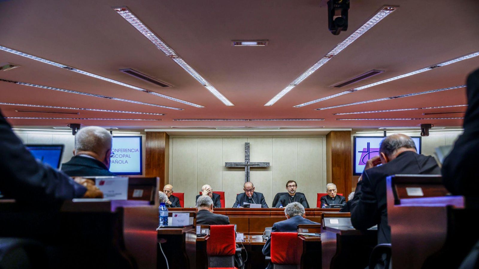 Diversos membres de la cúpula de l’Església catòlica en l’assemblea celebrada dilluns a Madrid Diversos membres de la cúpula de l’Església Catòlica en l’assemblea celebrada dilluns a Madrid