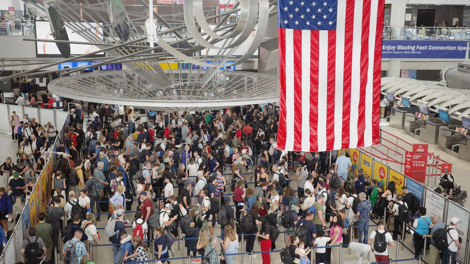 Punt de control de l'aerport JFK
