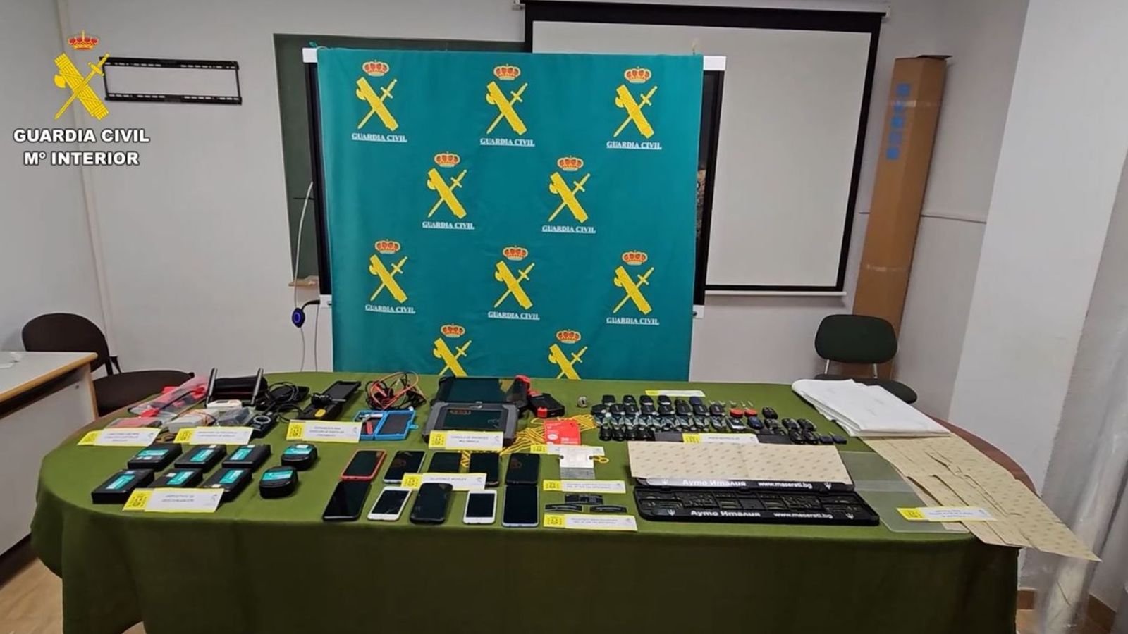 Material confiscat en l'operació