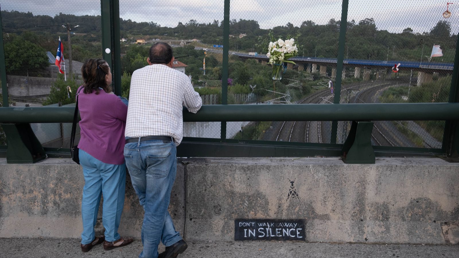 El punt del descarrilament del tren Alvia