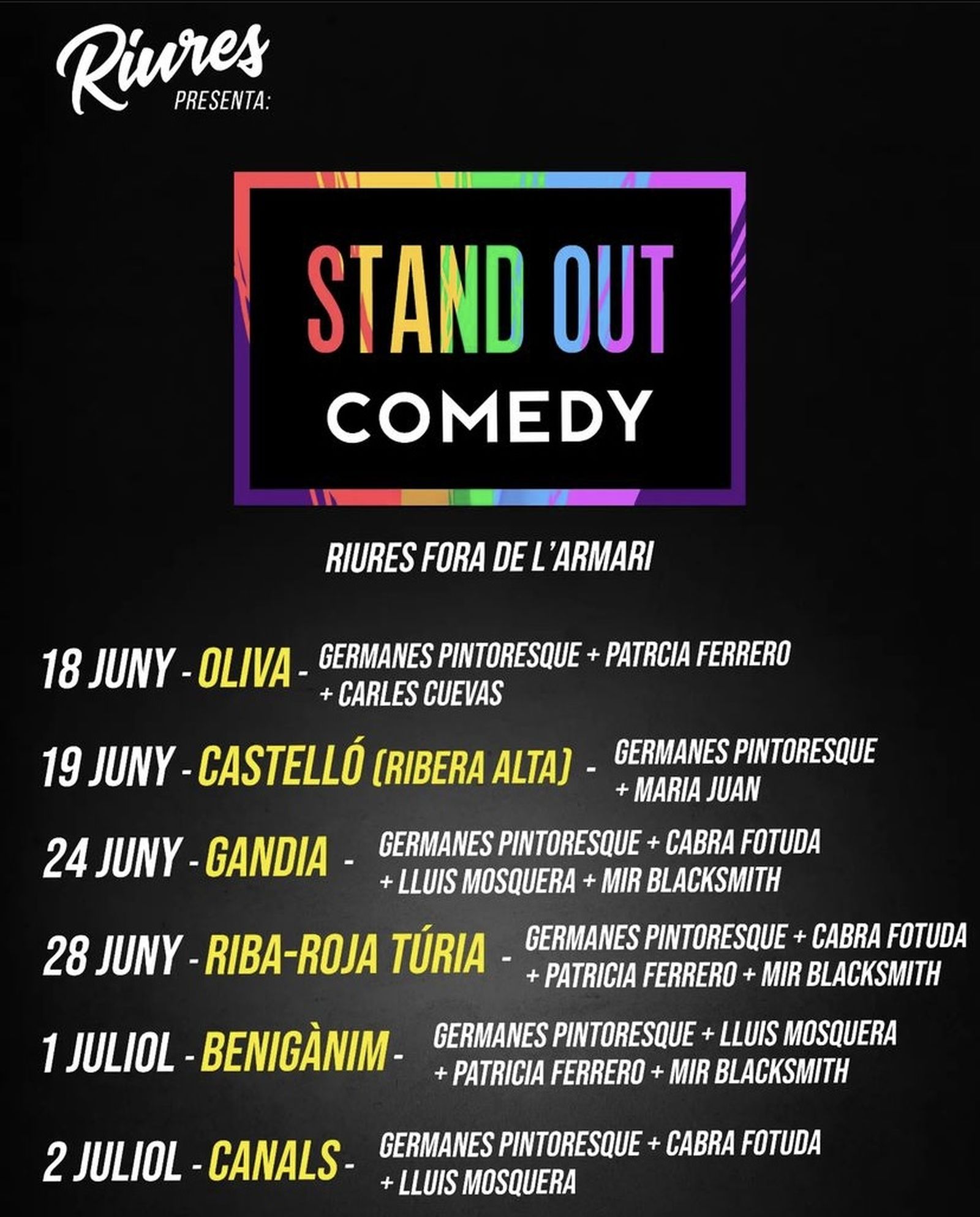 cartell de la gira del Riures