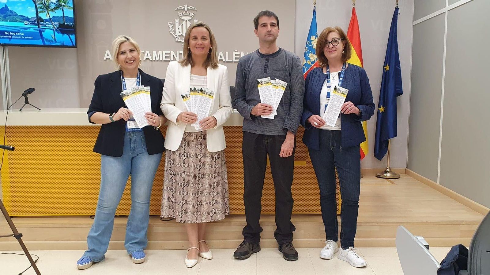 Reunió de l'Ajuntament de València amb guies turístics