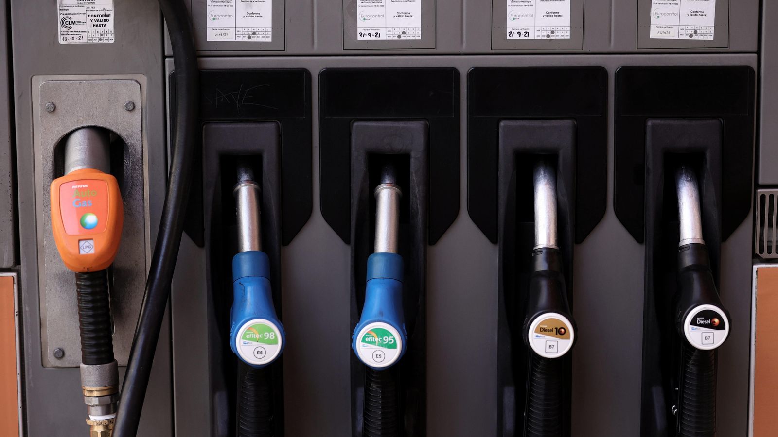 Gasolinera en una imatge d'arxiu