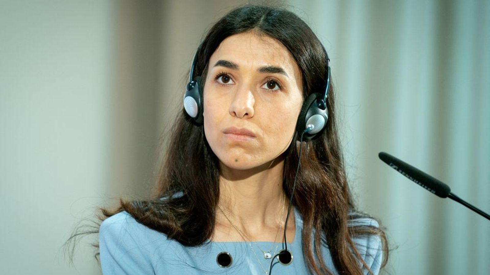 Nadia Murab durant la presentació del "Codi Murab" davant el Consell de Seguretat de l'ONU
