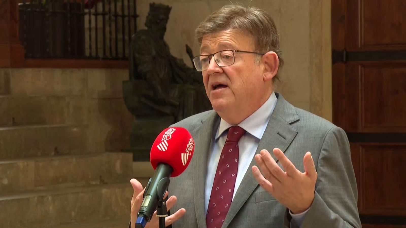 El president de la Generalitat, Ximo Puig, durant la seua intervenció