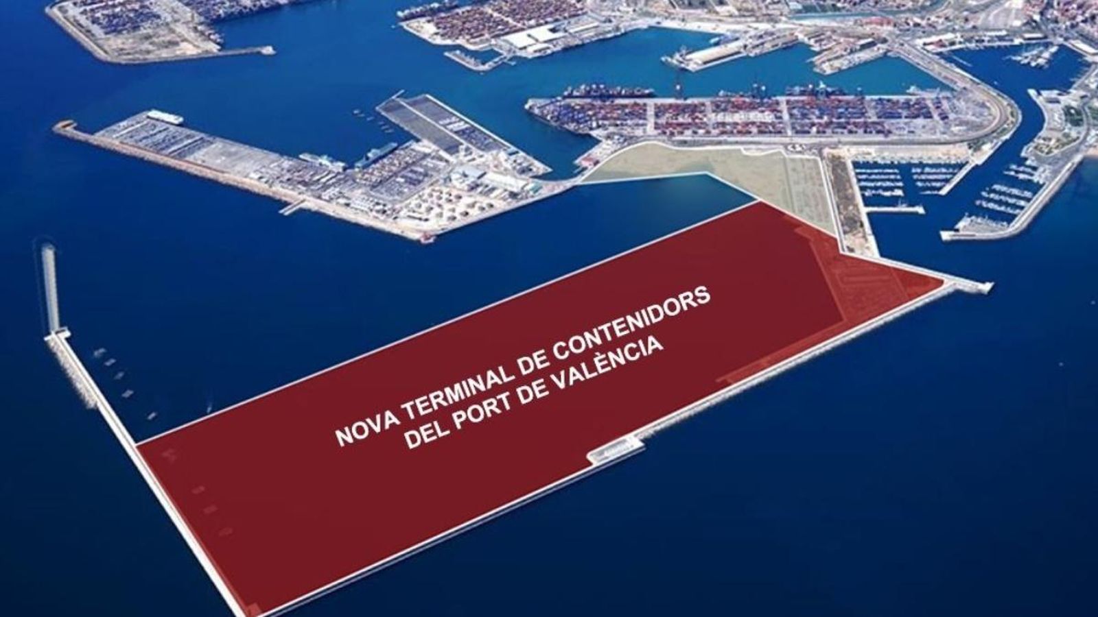 Ampliació projectada al port de València