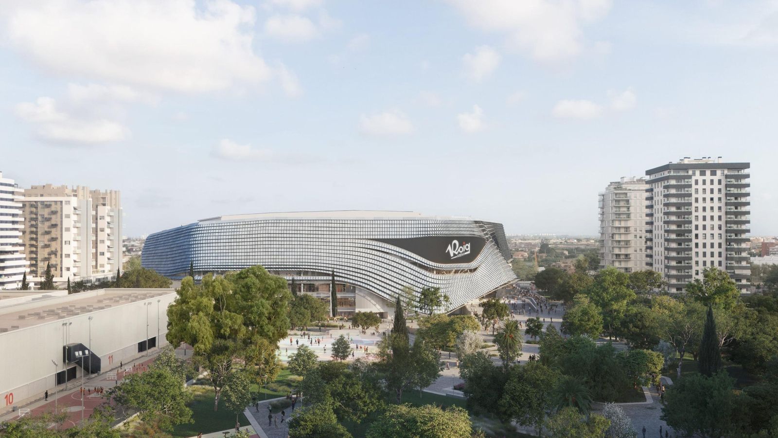 Imatge creada del projecte del Roig Arena i el seu entorn