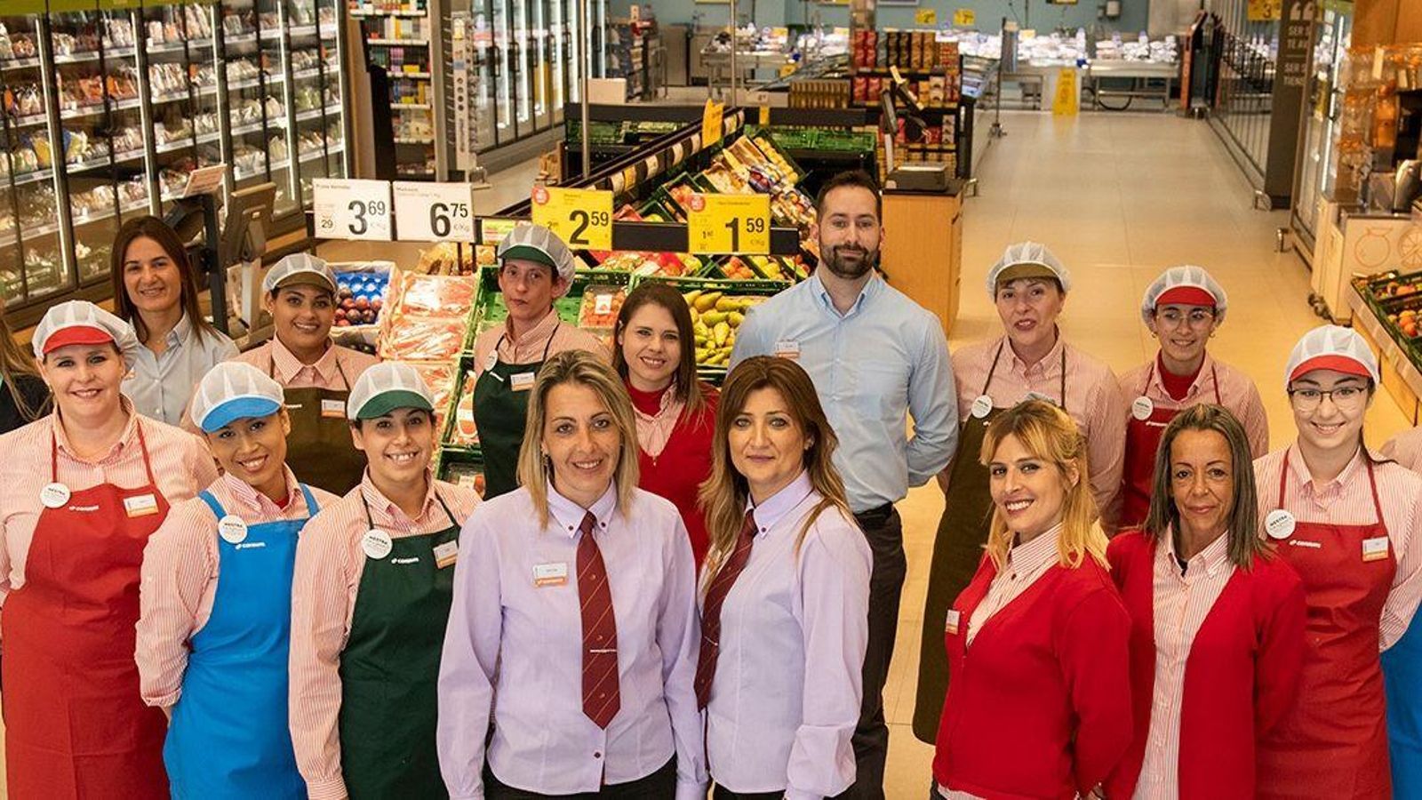 Plantilla d'un supermercat Consum