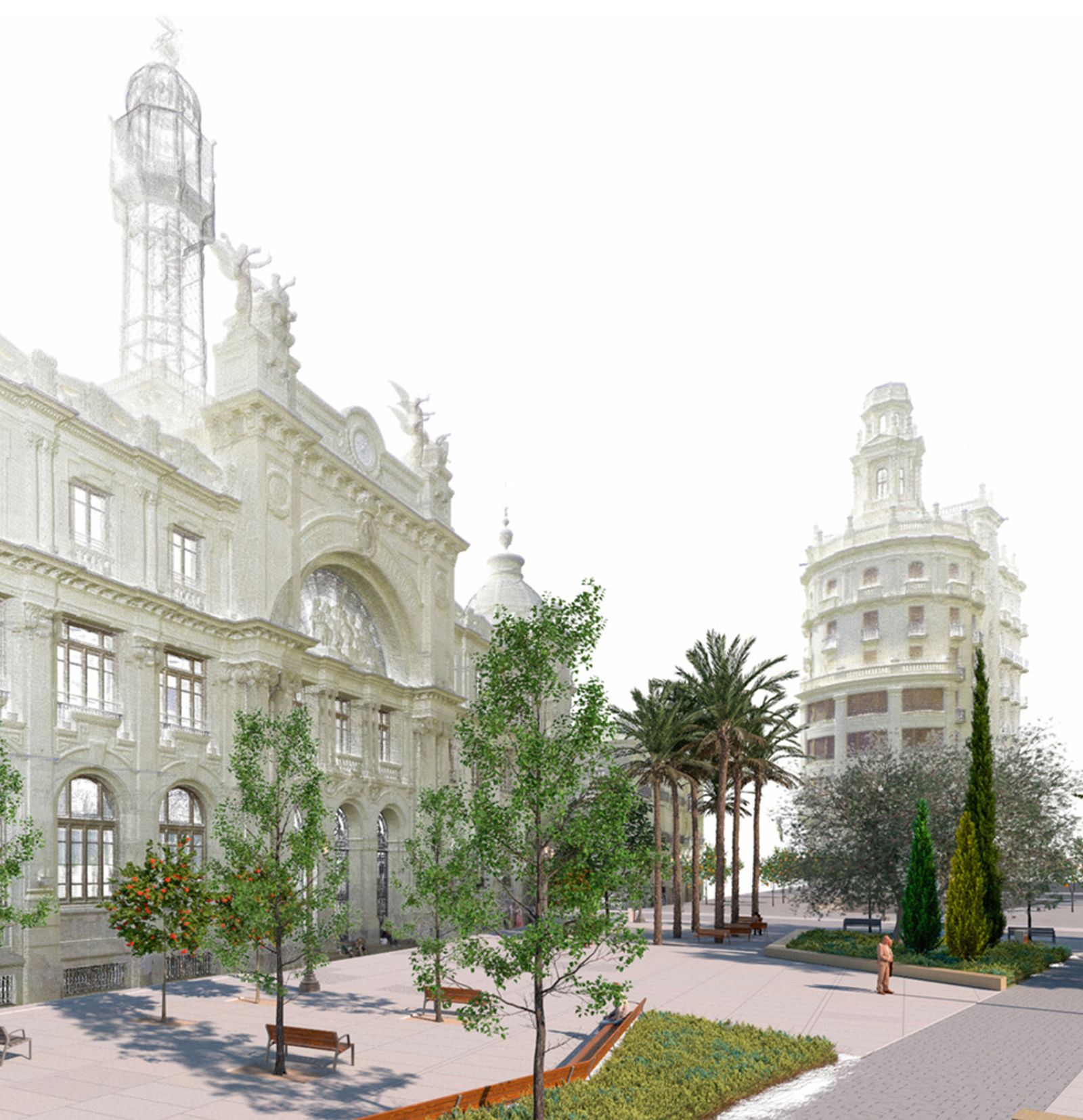 Zona del futur museu de Sorolla