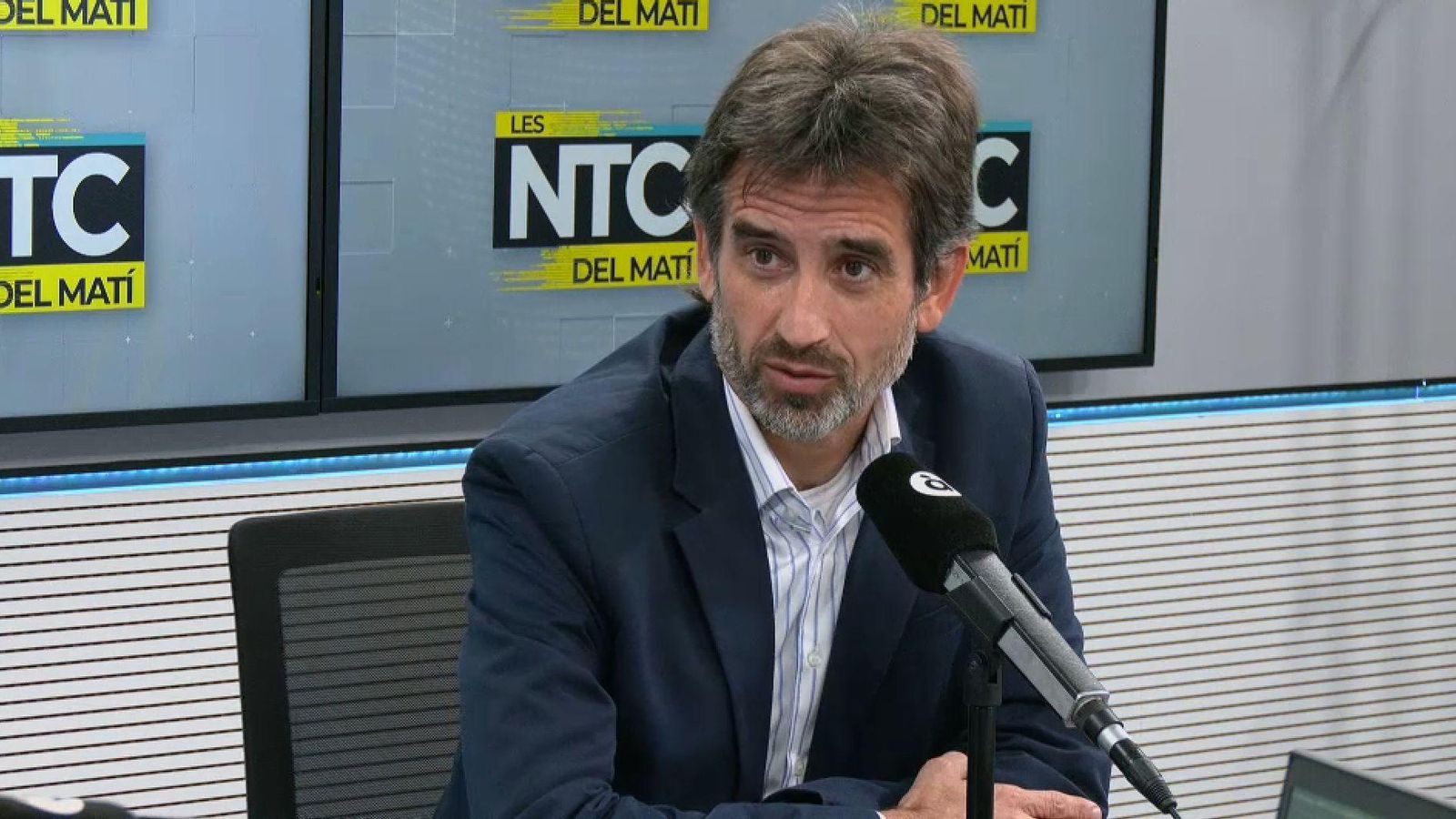 El regidor de Cultura de València, José Luis Moreno, durant la intervenció en 'Les notícies del matí'