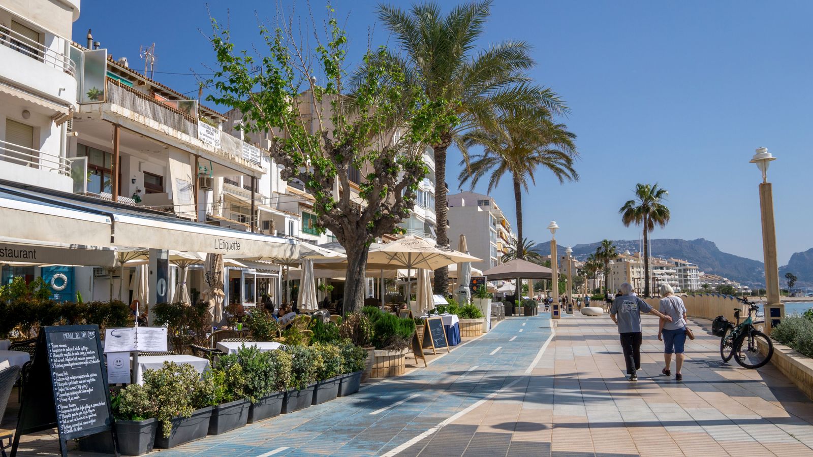 Passeig marítim d'Altea, on els lladres seleccionaven les víctimes per a després seguir-les fins als seus domicilisi assaltar-les