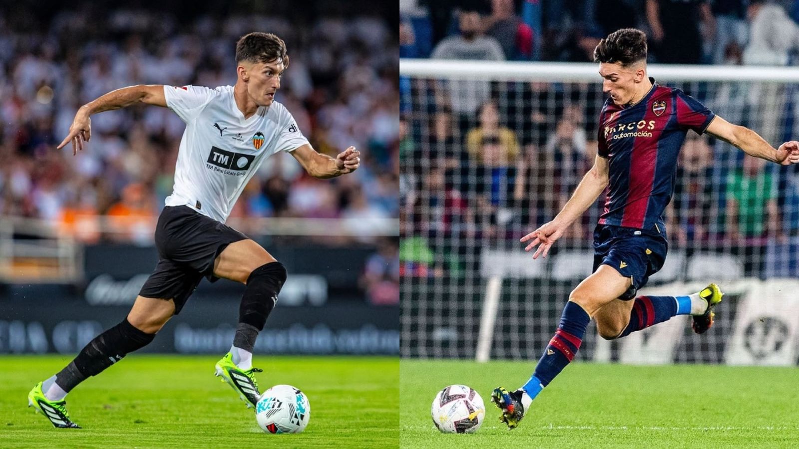 Pepelu amb la camiseta del València i del Llevant