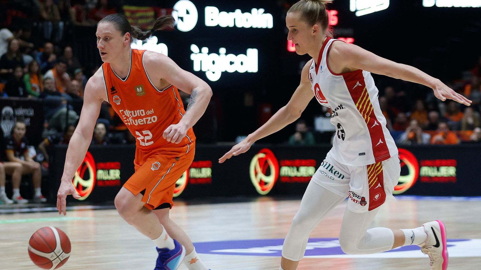 Iagupova, en una acció del partit