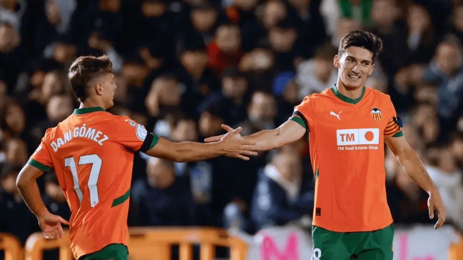 Pepelu i Dani Gómez en una imatge del partit de Copa del Rei