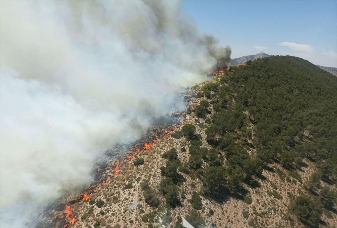 Foc declarat a Villena