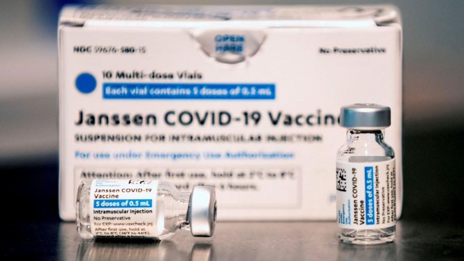 Vials de la vacuna de Janssen