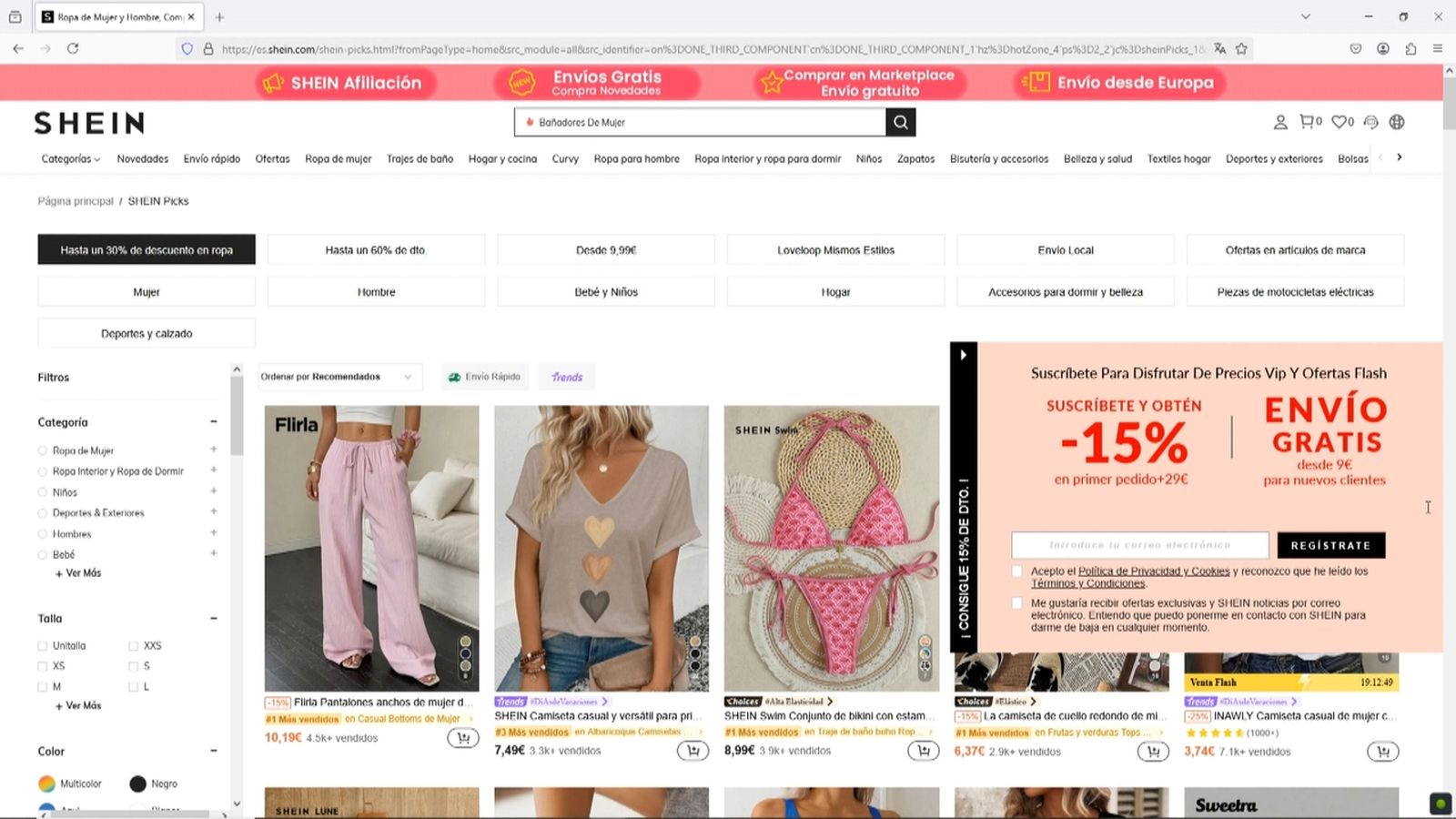 Plataforma de venda en línia Shein