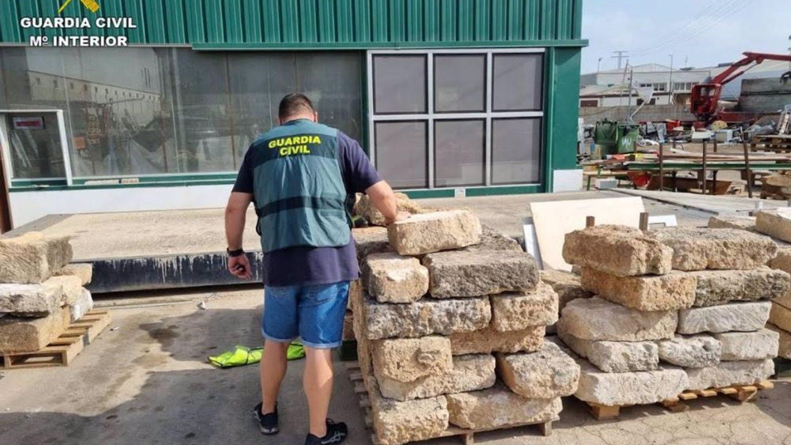 Una imatge dels blocs recuperats