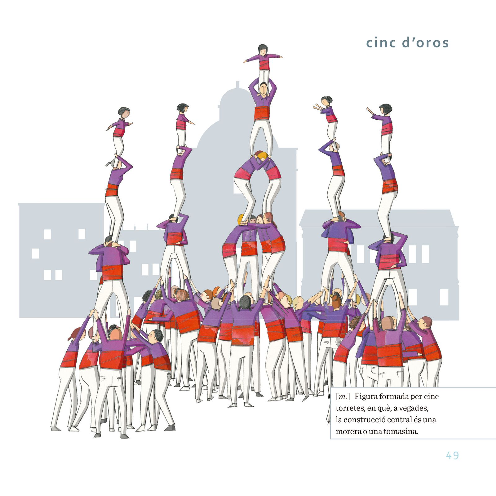 Amunt al cel, cinc torres.