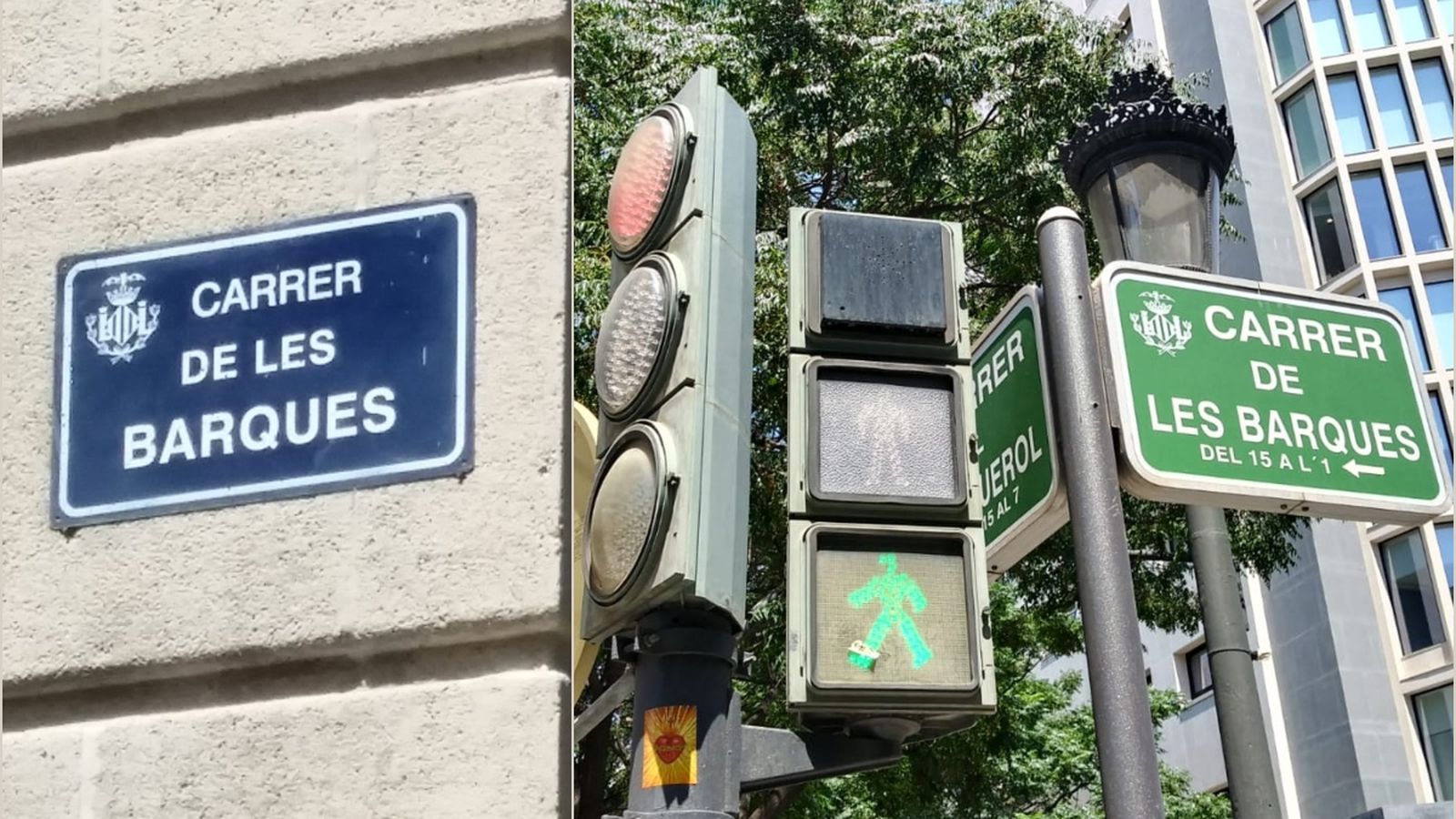 El carrer de les Barques de València