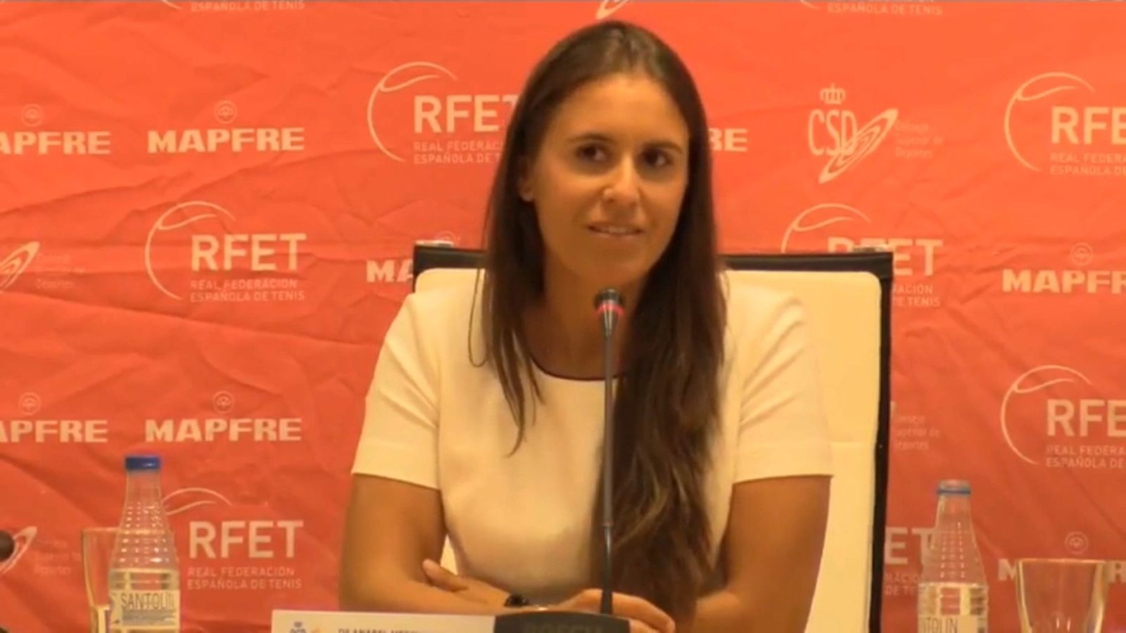 Compareixença d'Anabel Medina en el Consell Superior d'Esports (Madrid)