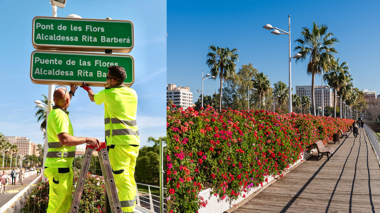 Pont de les Flors Alcaldessa Rita Barberá