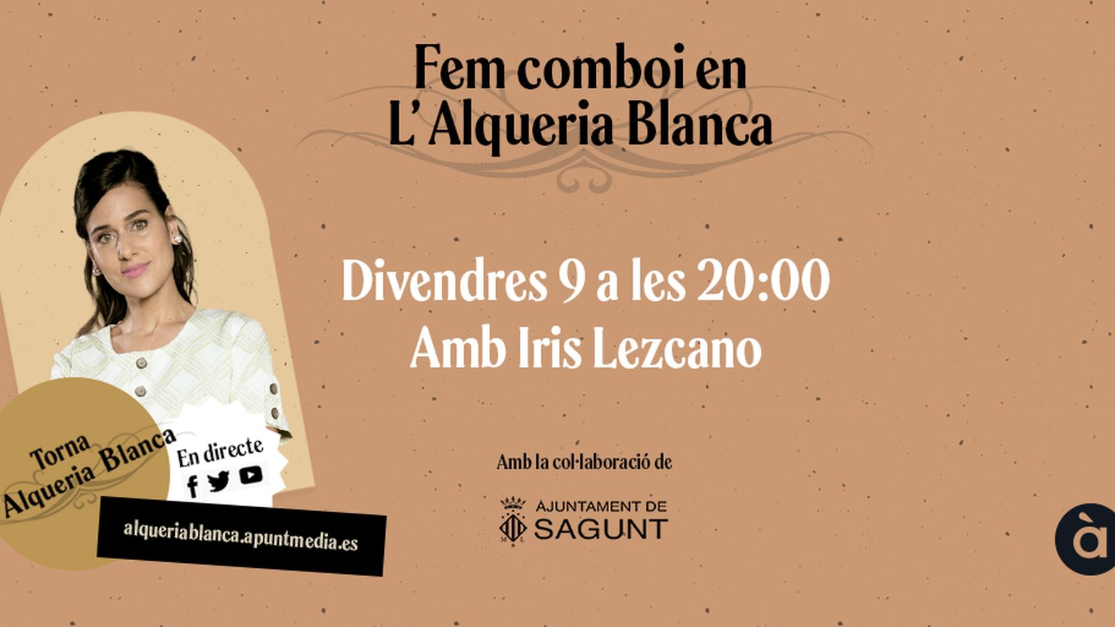 Iris Lezcano, en l’últim “Fem comboi” de ‘L’Alqueria Blanca’