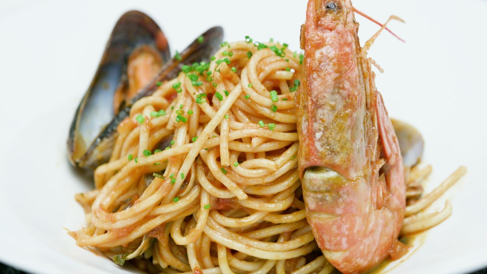 Espaguetis a la marinera