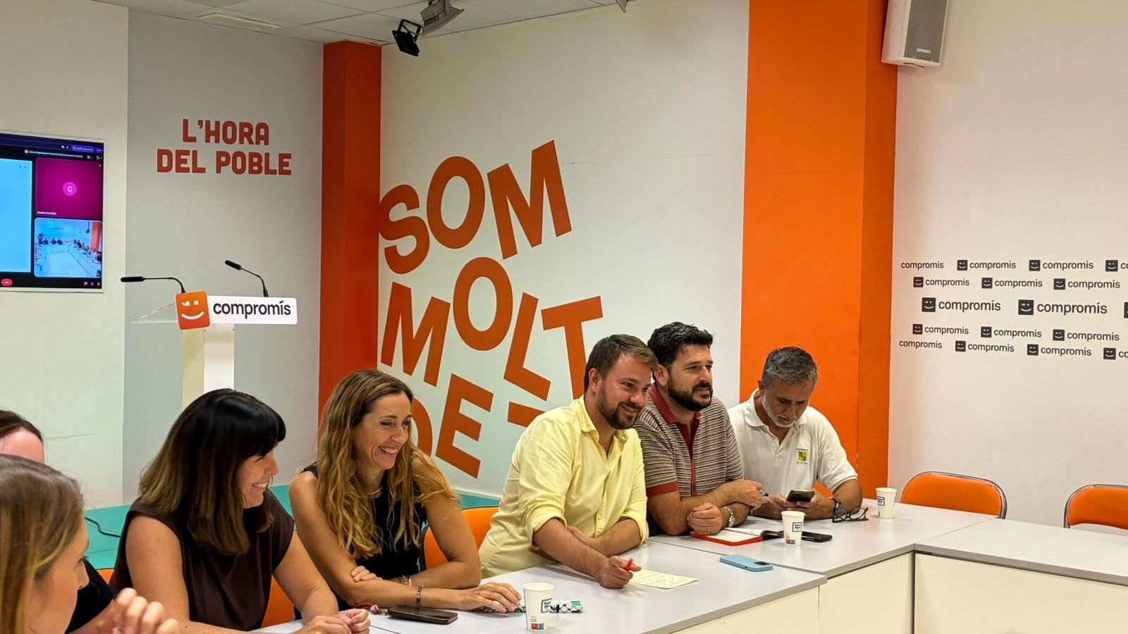 Reunió de l'executiva de Comrpomís