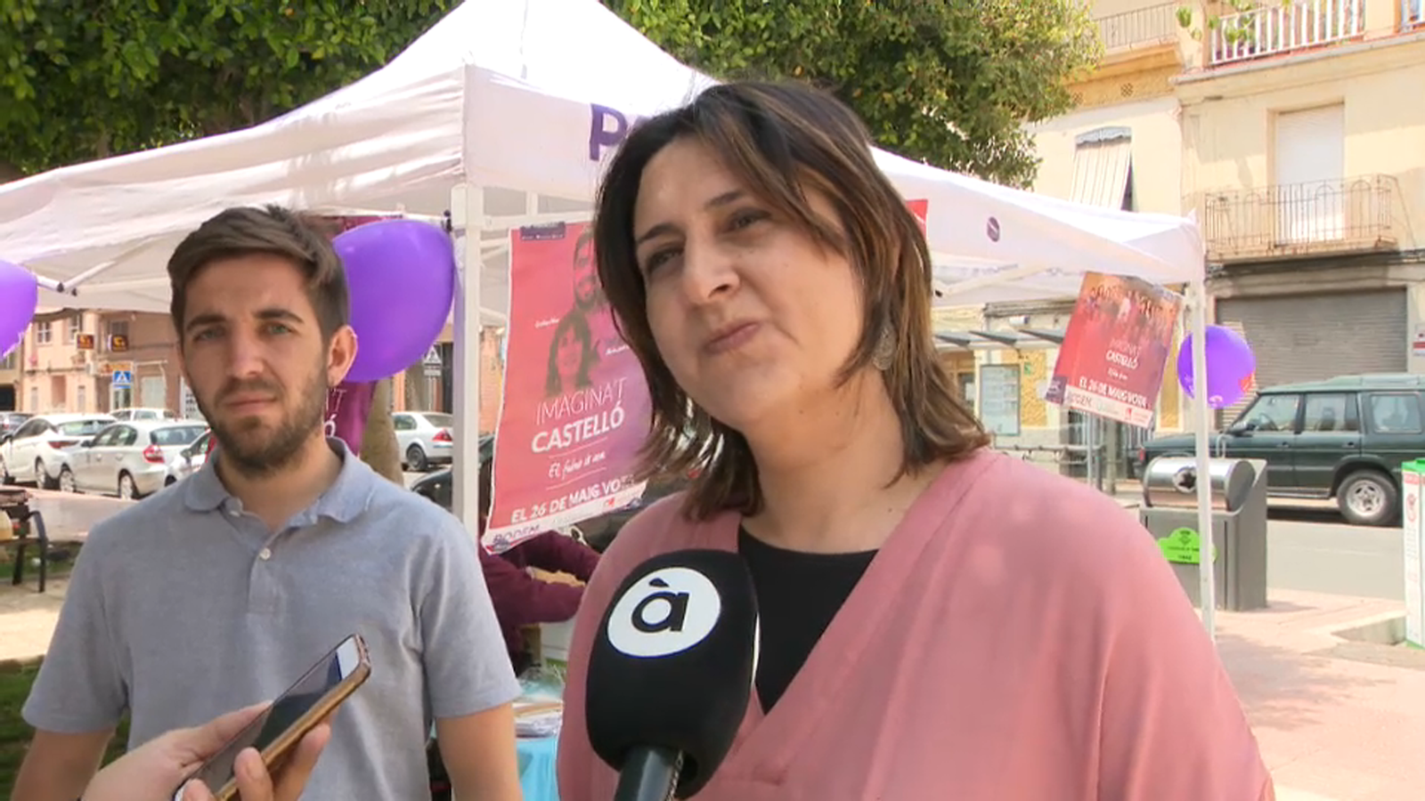 La diputada Rosa Pérez Garijo durant la visita a Castelló
