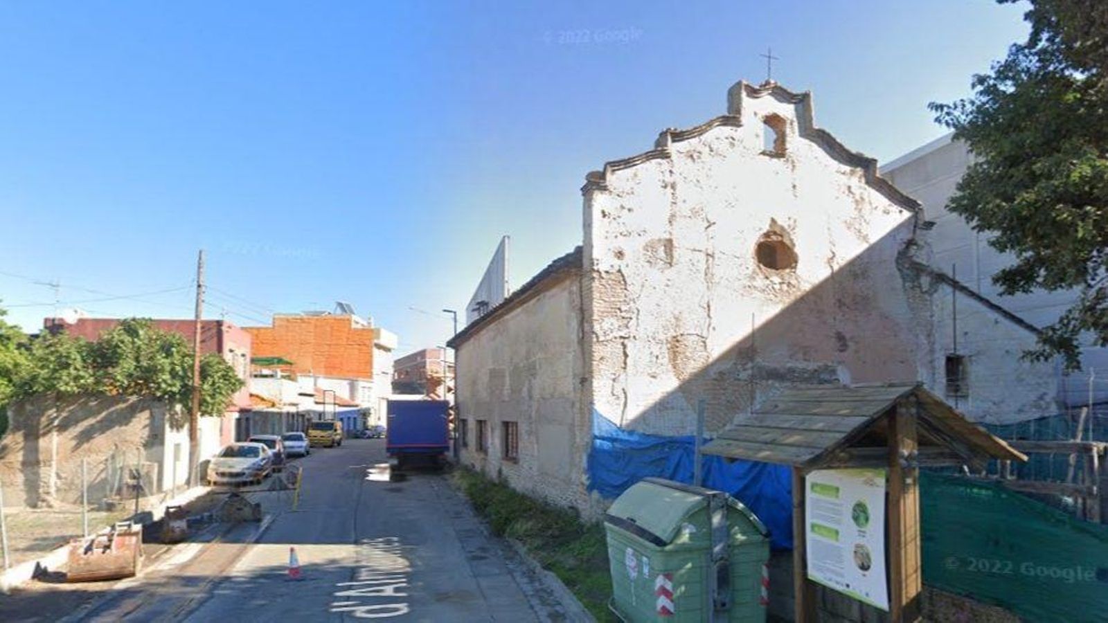 Imatge d'arxiu de l’antiga ermita de Sant Vicent de Gandia