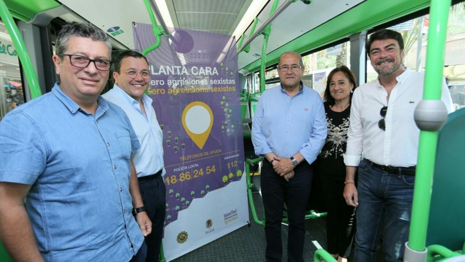 En la campanya de prevenció contra la violència de gènere participen l'Ajuntament d'Alacant i Vectalia.