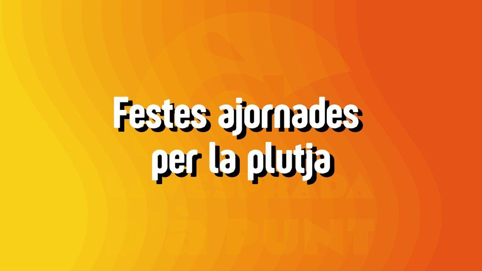 10.10.2025 | "Festes", amb Pepa Gómez | Festes ajornades per la plutja