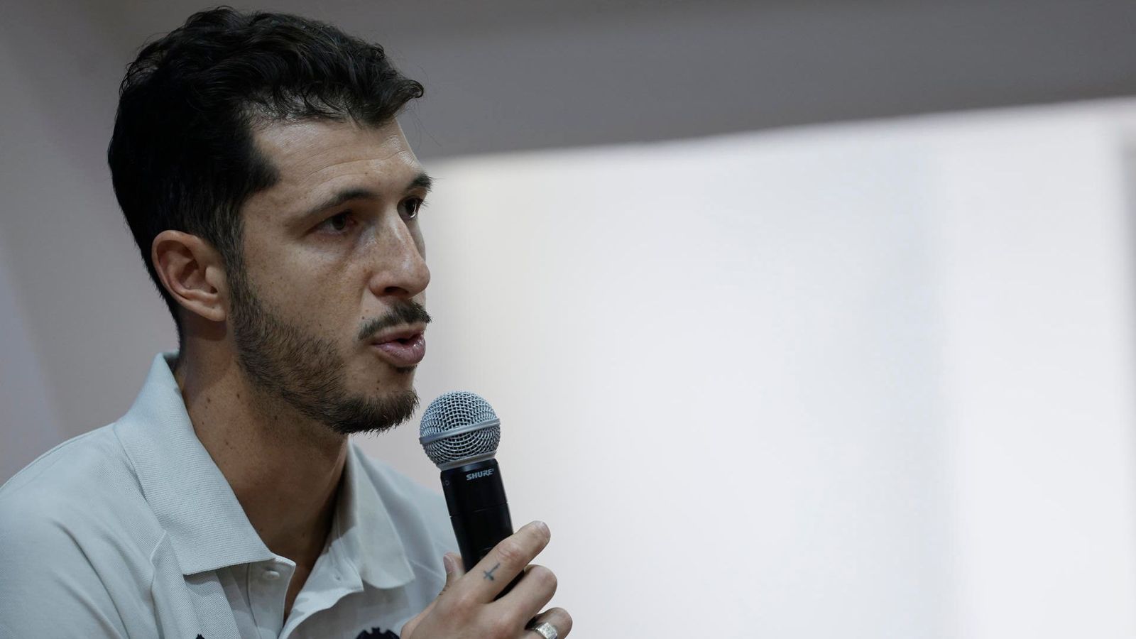 Guido Rodríguez, durant la seua presentació