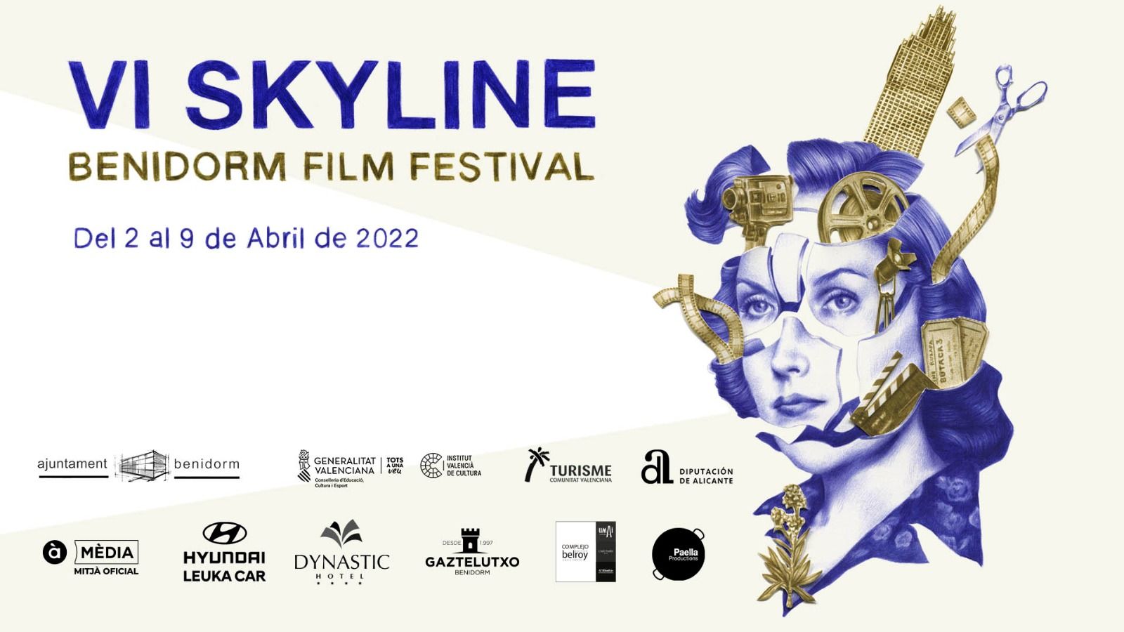 Cartell de la sisena edició de l’Skyline Benidorm Film Festival