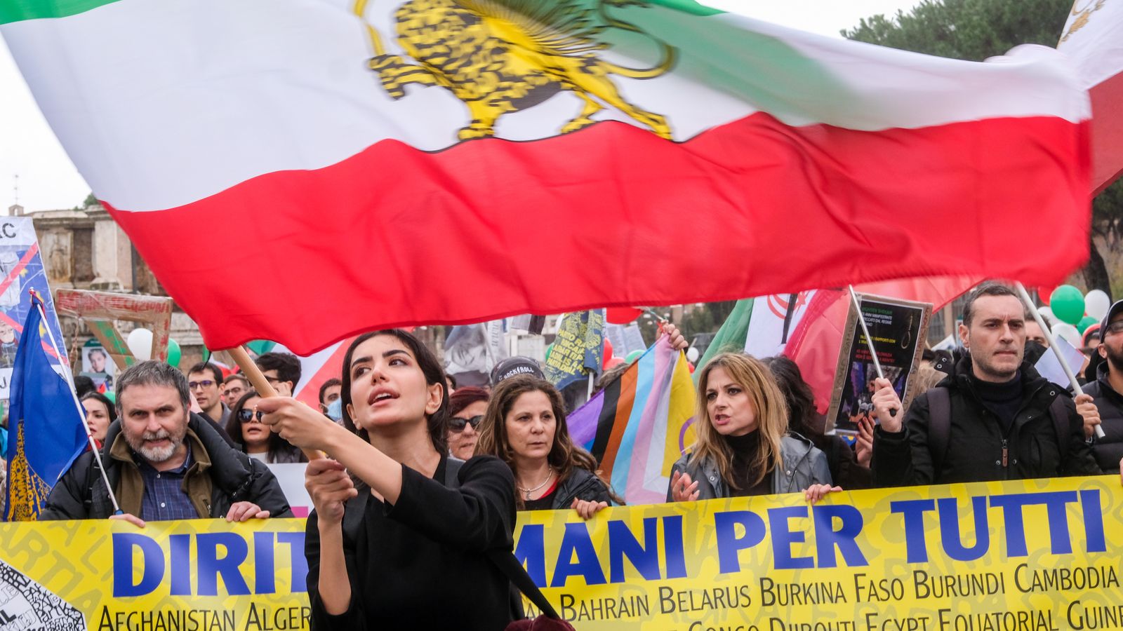Una protesta a Roma, el passat decembre, contra el govern d'Iran