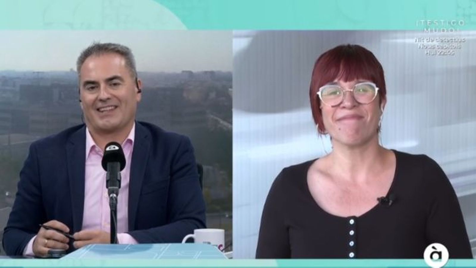 La diputada de Més-Compromís, Águeda Micó, en l'entrevista a Les Notícies del Matí