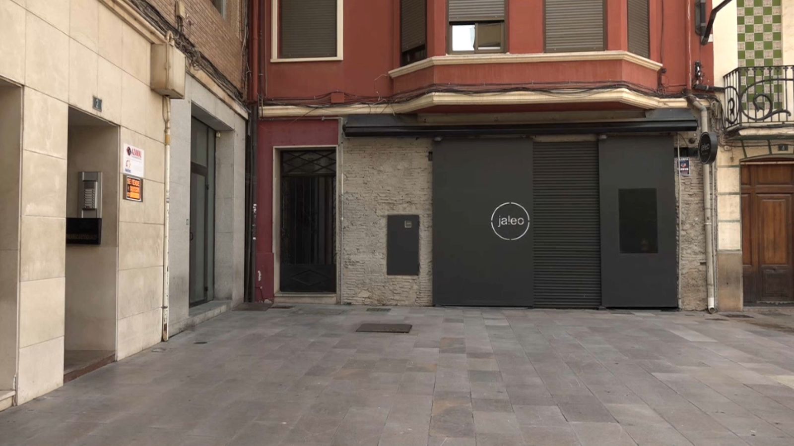 Porta de la discoteca Jaleo, on va tindre lloc l'agressió