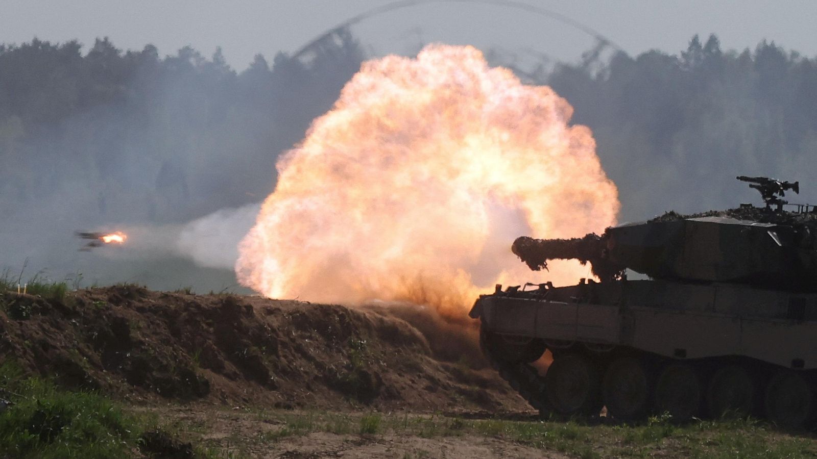 Un tanc Leopard 2 polonés