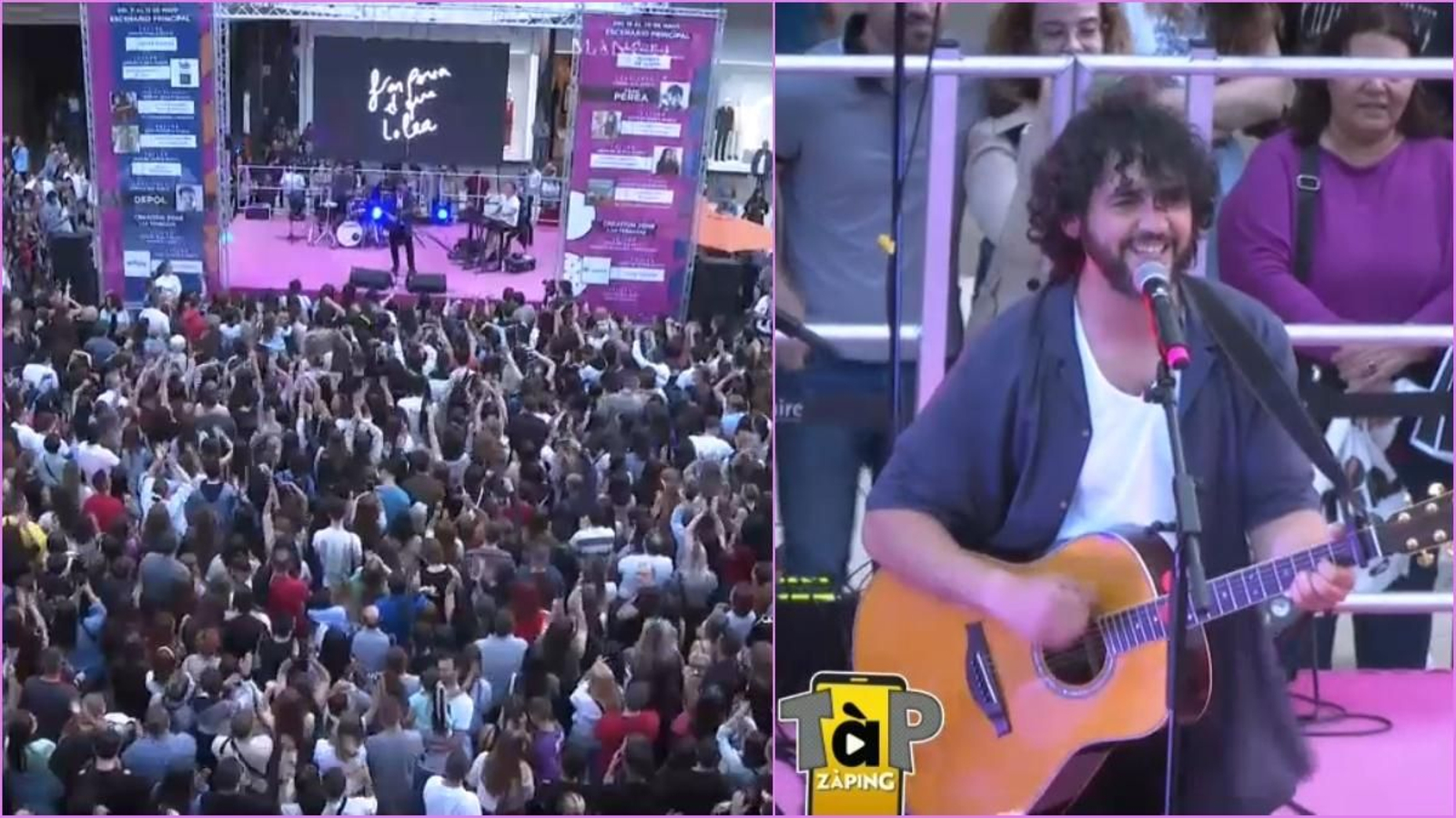 Fran Perea en el concert al Bonaire