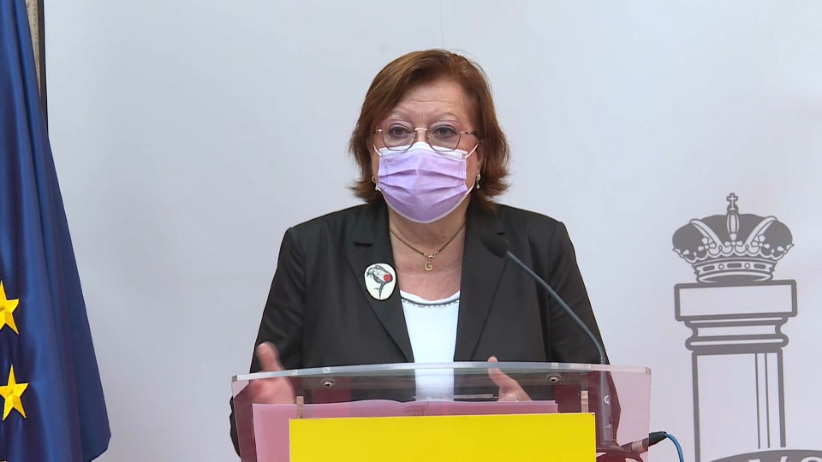 Calero, aquest dilluns, durant la roda de premsa