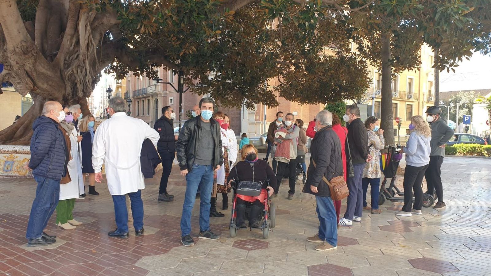 Concentració en defensa de l'atenció primària a la Plaça Maria Agustina de Castelló de la Plana